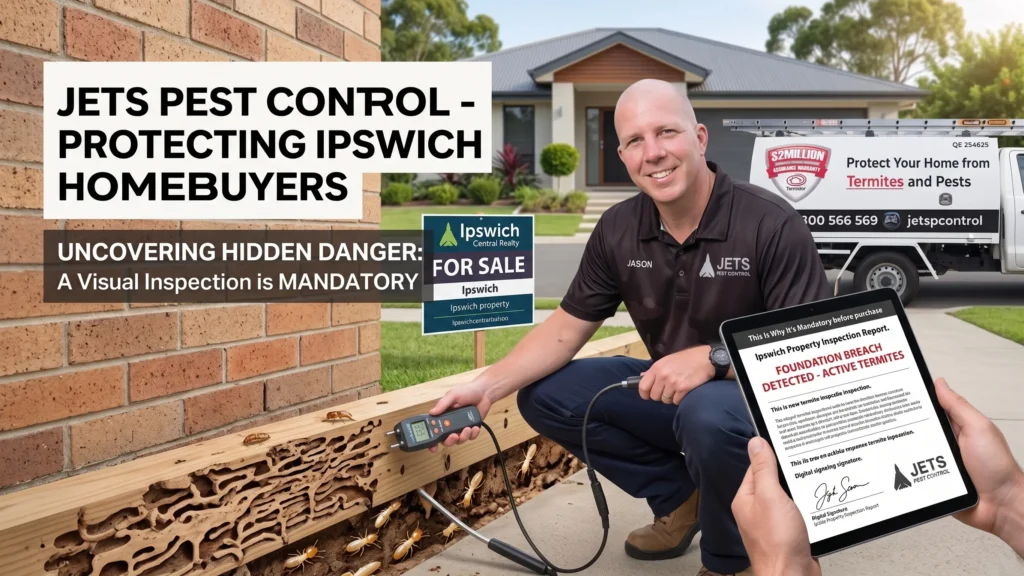 Why visual termite inspections are mandatory before buying an Ipswich home