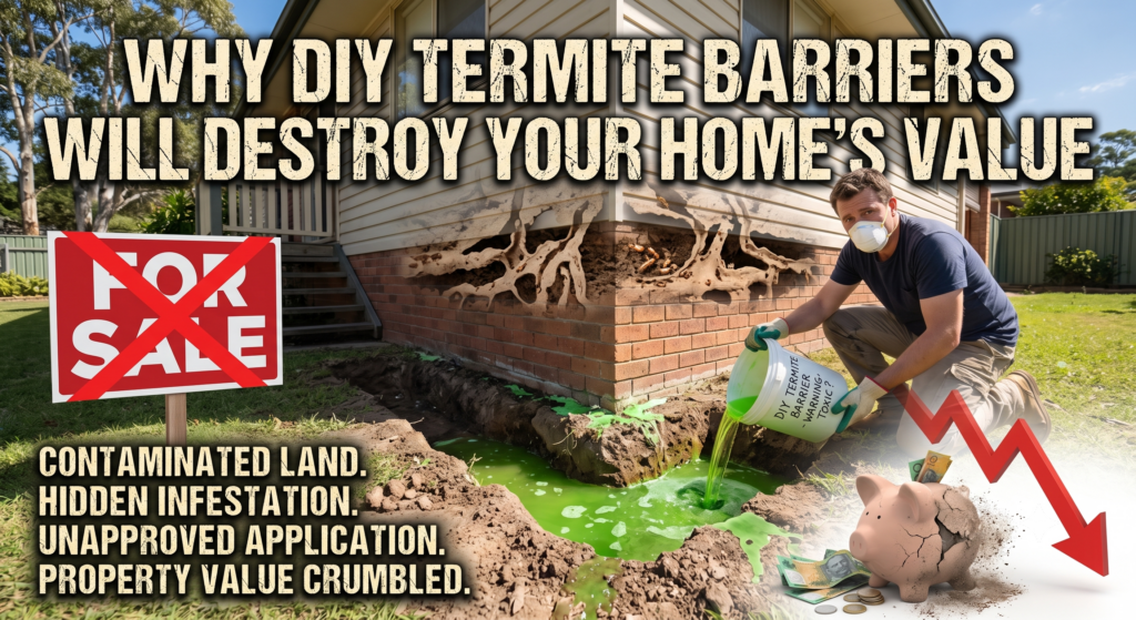 Why DIY Chemical Termite Barriers Will Destroy Your Home’s Value