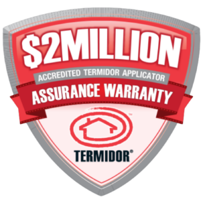 accredited termidor applicator warranty bagde $2 million ipswich qld